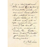 Lettre à sa mère. 