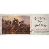 Buvard publicitaire. Duchesse des Flandres. Steeple chase. 