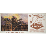 Buvard publicitaire. Chocolat Cardon. Steeple chase. 