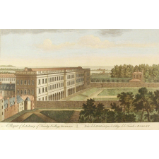 Veüe de la Bibliotèque du Collège de la Trinité a Dublen. A Prospect of the Library of Trinity College Dublin.