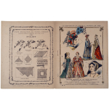 Costumes féminins du XVIe siècle (Renaissance) - Le costume et la parure à travers les âges n°6.