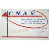Buvard publicitaire. Caisse nationale d'assurances sur la vie. 
