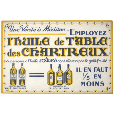 Buvard publicitaire. L'Huile de Table des Chartreux.