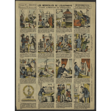 Les Merveilles de l'électricité. 2e feuille : L'Histoire du Télégraphe.