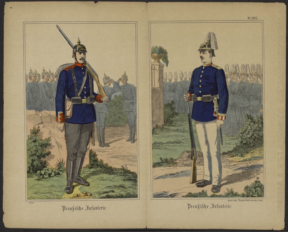 Images de soldats de l'infanterie. 