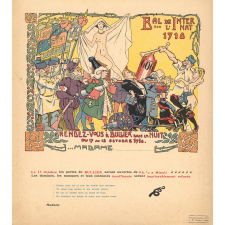 Bal de l'Internat. 1910. rendez-Vous à Bullier dans la nuit du 17 au 18 octobre 1910.