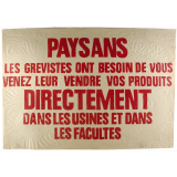 Paysans les grévistes ont besoin de vous.