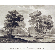 Première vue d'Ermenonville.