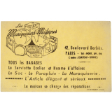 Buvard publicitaire. Les Maroquiniers Modernes.