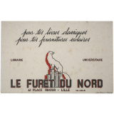 Buvard publicitaire. Le Furet du Nord. 
