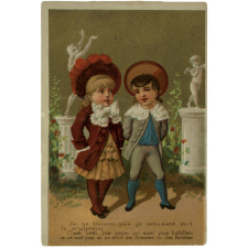 Image à collectionner. Dialogue enfantin.
