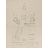 Diplôme de remise de prix. 