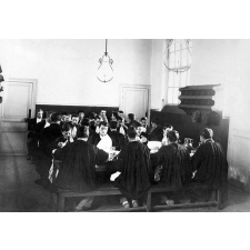 Ecole Normale d'Instituteurs de Châteauroux - Le réfectoire, le 3 novembre 1899. 