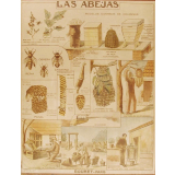 Tableau mural. Las abejas.