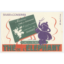 Buvard publicitaire. Thé de l'éléphant.
