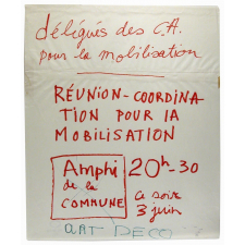 Réunion - Coordination pour la mobilisation.