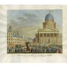 Apothéose de J. J. Rousseau. Sa translation au Panthéon. Le 11 octobre 1794, ou 20 Vendémiaire An 3eme de la République.