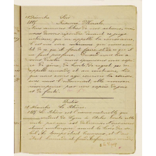 Cahier journalier d'Ernestine Thomé, élève à l'école de filles du Mériot (Aube). 