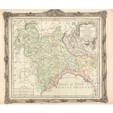 Partie de l'Italie, Comprenant les Etats du Roy de Sardaigne, de Milan, Parme et Gênes, avec leurs Provinces Ecclésiastiques.