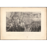 Le Roi prête serment en présence des Chambres de maintenir la Charte de 1830. 9 Août 1830.