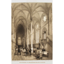 Bibliothèque du Conservatoire des Arts et Métiers (Ancien Réfectoire de l'Abbaye St Martin des Champs).