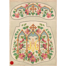 Modèles de broderie pour prie-Dieu.