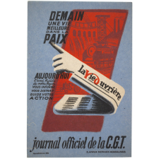Buvard publicitaire. La Vie Ouvrière - journal officiel de la C.G.T.