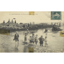 68 - Saint-Nazaire - Les Gamins se baignant sur la Côte.