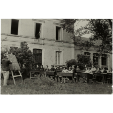 Classe en plein air.