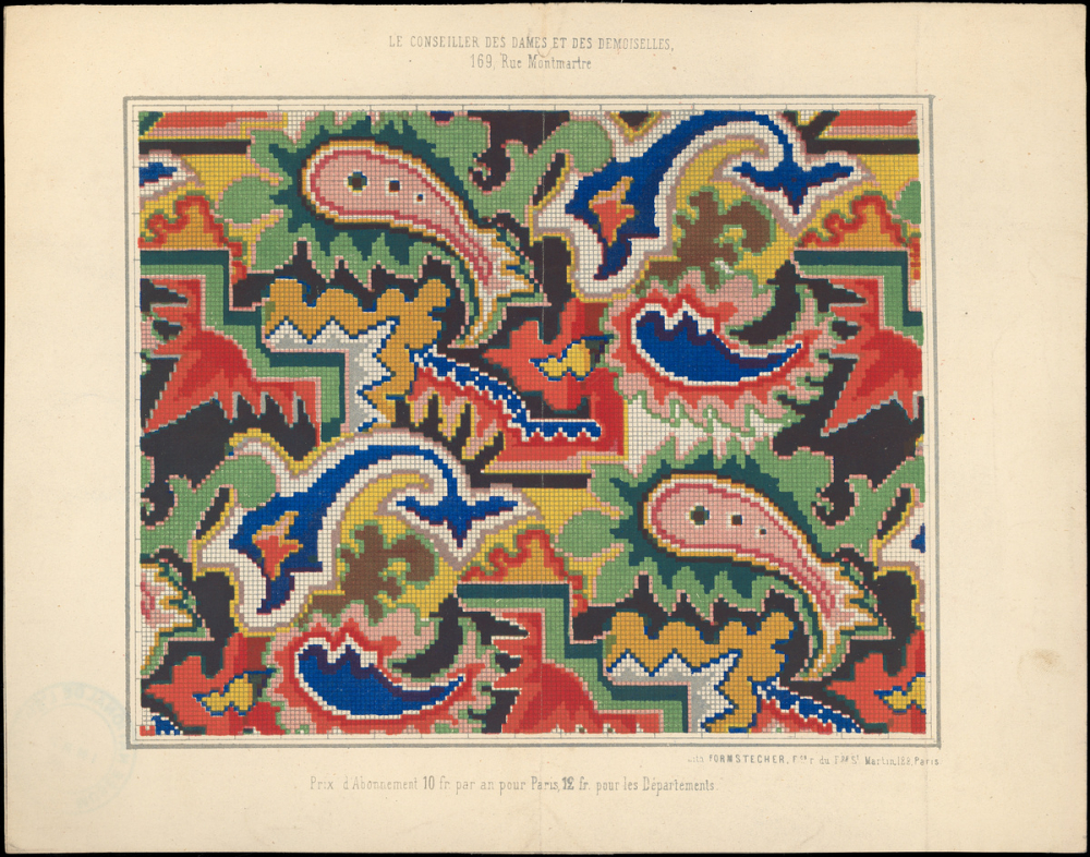 Modèle de tapisserie. 