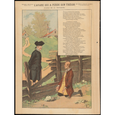 L'Avare qui a perdu son trésor. (Fable de La Fontaine).