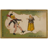 Cartes réclame. Chocolat Guérin-Boutron. Expressions familières.