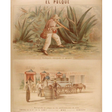 Tableau mural. El pulque.