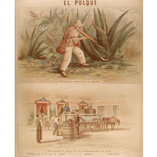 Tableau mural. El pulque.
