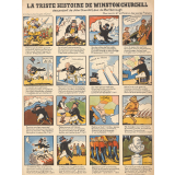 La triste histoire de Winston Churchill descendant de John Churchill, duc de Marlborough. Pour servir à l'édification des jeunes français. A la façon des Images d'Epinal.