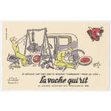 Buvard publicitaire. La vache qui rit. Le mécano. 