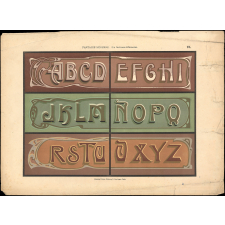 Nouvel Album de lettres à l'usage du peintre. Fantaisie moderne. Six finitions différentes.