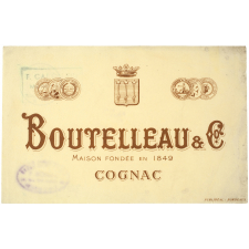 Buvard publicitaire. Cognac Boutelleau et Cie.