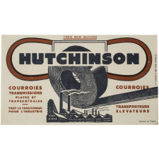 Buvard publicitaire. Hutchinson. Courroies.