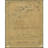 Cahier spécial de devoirs mensuels d'Ernestine Thomé, élève à l'école de filles du Mériot (Aube). 