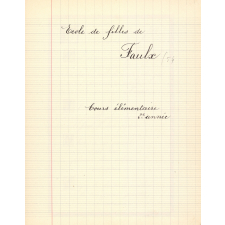 Cahier de poésies et chants.