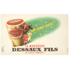 Buvard publicitaire. Moutarde Dessaux Fils.