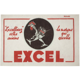 Buvard publicitaire. Margarine Excel. 