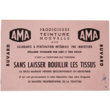Buvard publicitaire. Ama. Prodigieuse teinture nouvelle.