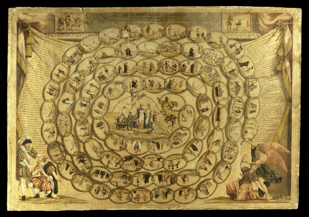 Jeu national et instructif ou leçons exemplaires et amusantes données aux bons citoyens par Henri IV et le Père Gérard