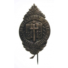 Insigne commémoratif du centenaire de l'enseignement libre dans le diocèse de Luçon. 