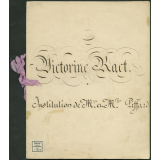 Cahier de calligraphie. 