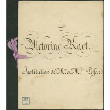 Cahier de calligraphie. 