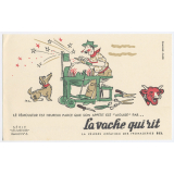 Buvard publicitaire. La vache qui rit. Le rémouleur. 