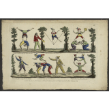 Numéros d'acrobates et d'équilibristes. 
